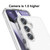 Samsung Galaxy S25 5G Shockproof Terminator Glitter Powder Phone Case - White