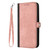 Samsung Galaxy S25 5G Side Buckle Double Fold Hand Strap Leather Phone Case - Pink
