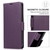 Samsung Galaxy S25 5G Side Buckle RFID Anti-theft Leather Phone Case - Dark Purple