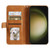 Samsung Galaxy S25 5G Simple 6-Card Wallet Leather Phone Case - Brown