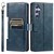 Samsung Galaxy S25 5G Simple 6-Card Wallet Leather Phone Case - Navy Blue
