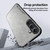 Samsung Galaxy S25 5G Skin Feel Magnetic Leather Back Phone Case - Dark Grey