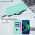 Samsung Galaxy S25 5G Skin Feel Solid Color Leather Phone Case with Lanyard - Mint Green