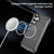 Samsung Galaxy S25 5G Skin Feel TPU + PC MagSafe Magnetic Phone Case - Transparent Black
