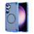 Samsung Galaxy S25 5G Skin Feel TPU + PC MagSafe Magnetic Phone Case - Transparent Blue