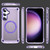 Samsung Galaxy S25 5G Skin Feel TPU + PC MagSafe Magnetic Phone Case - Transparent Purple