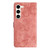 Samsung Galaxy S25 5G Skin-feel Embossed Butterfly Leather Phone Case - Pink