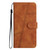Samsung Galaxy S25 5G Skin-feel Stitching Leather Phone Case - Brown