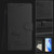 Samsung Galaxy S25 5G Smile Embossing RFID Leather Phone Case - Black