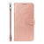 Samsung Galaxy S25 5G Swallowtail Butterfly Embossed Leather Phone Case - Rose Gold