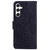 Samsung Galaxy S25 5G Tiger Embossing Pattern Flip Leather Phone Case - Black
