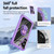 Samsung Galaxy S25 5G TPU + PC Lens Protection Phone Case with Ring Holder - Purple Samsung Galaxy S25 5G TPU + PC Lens Protection Phone Case with Ring Holder - Purple