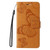 iPhone 16e 3D Butterfly Embossed Pattern Flip Leather Phone Case - Yellow