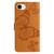 iPhone 16e 3D Butterfly Embossed Pattern Flip Leather Phone Case - Yellow