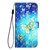 iPhone 16e 3D Painting Horizontal Flip Leather Phone Case - Golden Butterfly