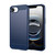 iPhone 16e Brushed Texture Carbon Fiber TPU Phone Case - Blue