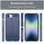 iPhone 16e Brushed Texture Carbon Fiber TPU Phone Case - Blue