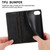 iPhone 16e Business Solid Color Magnetic RFID Leather Phone Case - Black iPhone 16e Business Solid Color Magnetic RFID Leather Phone Case - Black