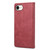 iPhone 16e Business Solid Color Magnetic RFID Leather Phone Case - Red iPhone 16e Business Solid Color Magnetic RFID Leather Phone Case - Red