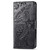 iPhone 16e Butterfly Love Flower Embossed Leather Phone Case - Black