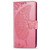 iPhone 16e Butterfly Love Flower Embossed Leather Phone Case - Pink