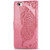 iPhone 16e Butterfly Love Flower Embossed Leather Phone Case - Pink
