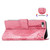 iPhone 16e Butterfly Love Flower Embossed Leather Phone Case - Pink