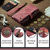 iPhone 16e CaseMe C30 Card Slots Zipper Wallet Leather Phone Case - Red
