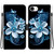 iPhone 16e Crystal Texture Colored Drawing Leather Phone Case - Black Orchid