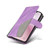 iPhone 16e Dual-color Splicing Flip Leather Phone Case - Purple