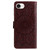 iPhone 16e Embossed Sunflower Pattern Flip Leather Phone Case - Brown