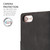 iPhone 16e Fantasy Skin-feel Calfskin Texture Leather Phone Case - Black