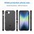 iPhone 16e Full Coverage Shockproof TPU Phone Case - Black
