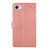 iPhone 16e HT01 Y-shaped Pattern Flip Leather Phone Case - Pink