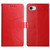 iPhone 16e HT01 Y-shaped Pattern Flip Leather Phone Case - Red