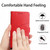 iPhone 16e HT01 Y-shaped Pattern Flip Leather Phone Case - Red