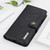 iPhone 16e KHAZNEH Cowhide Texture Horizontal Flip Leather Phone Case - Black