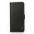 iPhone 16e KHAZNEH Side-Magnetic Litchi Genuine Leather RFID Case - Black iPhone 16e KHAZNEH Side-Magnetic Litchi Genuine Leather RFID Case - Black