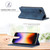 iPhone 16e LC.IMEEKE Strong Magnetism Microfiber Leather Phone Case - Blue