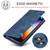 iPhone 16e LC.IMEEKE Strong Magnetism Microfiber Leather Phone Case - Blue