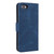 iPhone 16e Nail Skin Feel Stitching Calf Texture Leather Phone Case - Blue