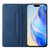 iPhone 16e RC01 Dual-Folded Magnetic Suction RFID Leather Phone Case - Dark Blue
