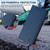 iPhone 16e RC01 Dual-Folded Magnetic Suction RFID Leather Phone Case - Dark Blue