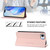 iPhone 16e RC01 Dual-Folded Magnetic Suction RFID Leather Phone Case - Pink
