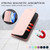 iPhone 16e RC01 Dual-Folded Magnetic Suction RFID Leather Phone Case - Pink