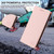 iPhone 16e RC01 Dual-Folded Magnetic Suction RFID Leather Phone Case - Pink