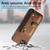 iPhone 16e Retro Cross Wristband Wallet Leather Back Phone Case - Brown