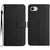 iPhone 16e Rhombic Grid Texture Leather Phone Case - Black