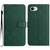 iPhone 16e Rhombic Grid Texture Leather Phone Case - Green