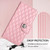 iPhone 16e Rhombic Texture Flip Leather Phone Case with Lanyard - Pink